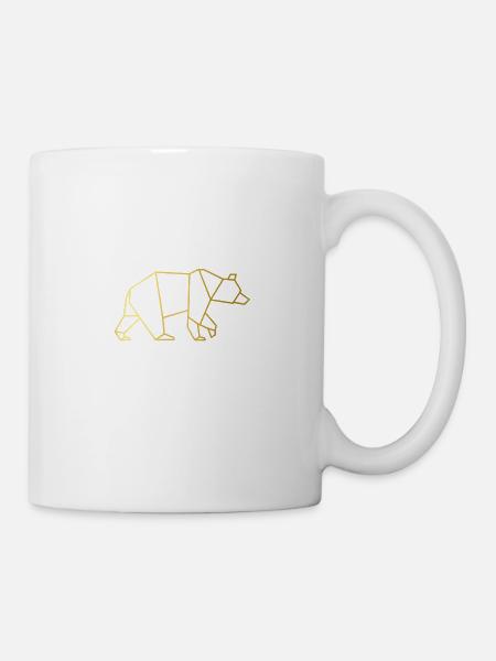 Refroidir la conception d'un ours. Conception de l'ours. - Mug blanc - blanc