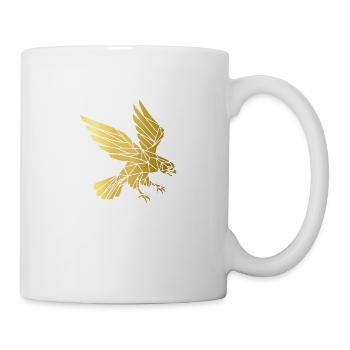 Adler der sich im Sturzflug befindet! Gold Edition - Tasse - Weiß - Rechts
