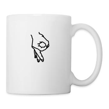 Circle Game Gotcha You looked Prank T-Shirt - Tasse - Weiß - Rechts