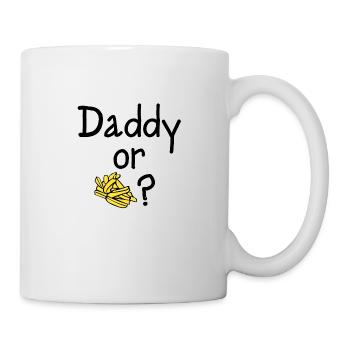 Papa ou Chips? - Mug blanc - blanc - Droite