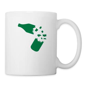 broken_bottle - Tasse - Weiß - Rechts