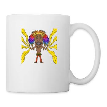 Farbiger Schamane - Tasse - Weiß - Rechts