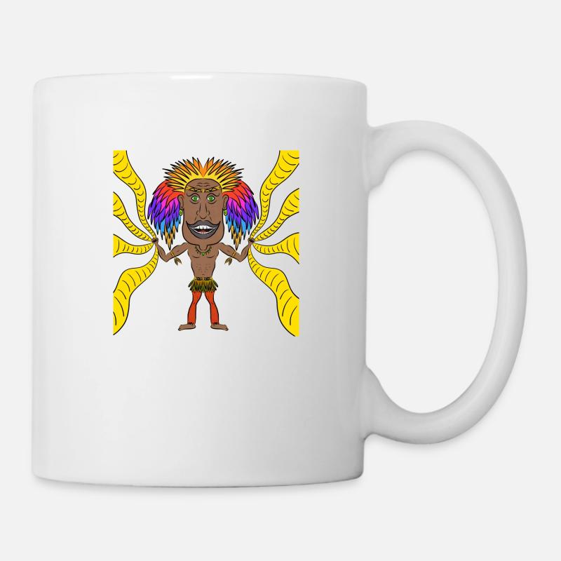 Chaman coloré - Mug blanc - blanc