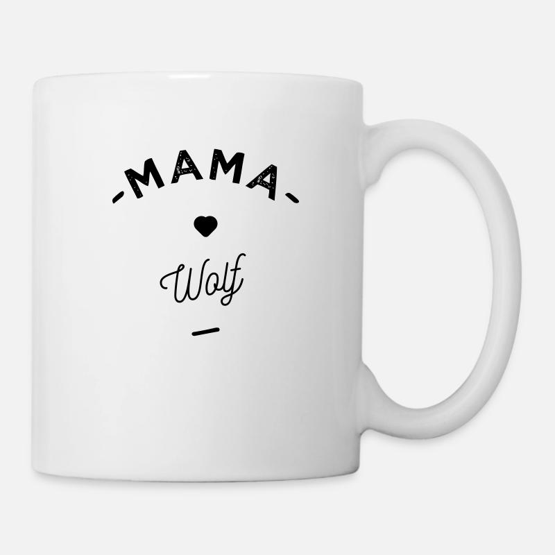 Mama wolf - - Mug blanc - blanc