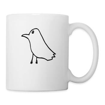 rabe - Tasse - Weiß - Rechts