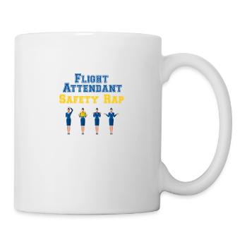 Rap de sécurité des agents de bord - hôtesse de l'air - Mug blanc - blanc - Droite