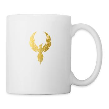 Goldener Phoenix - Tasse - Weiß - Rechts