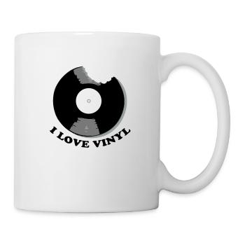 I Love Vinyl - Mug blanc - blanc - Droite