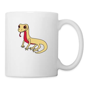 lézard gecko serpent reptile - Mug blanc - blanc - Droite