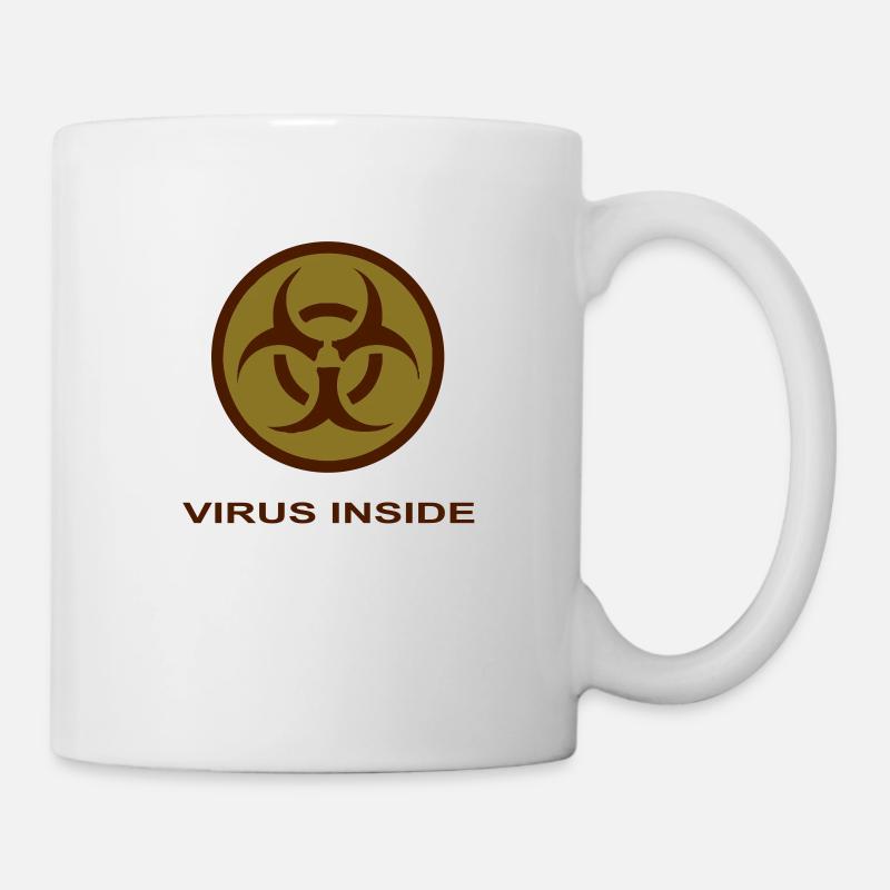 Virus à l'intérieur - Mug blanc - blanc