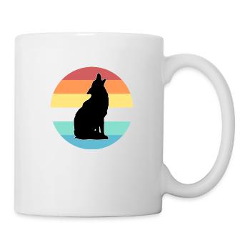 loup - Mug blanc - blanc - Droite