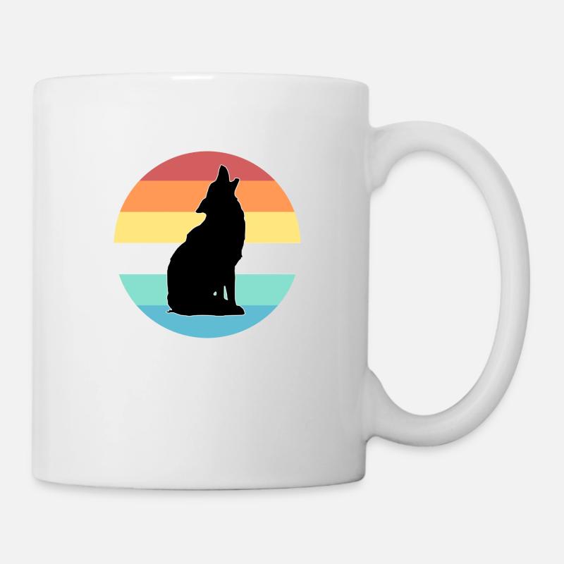 Wolf - Tasse - Weiß