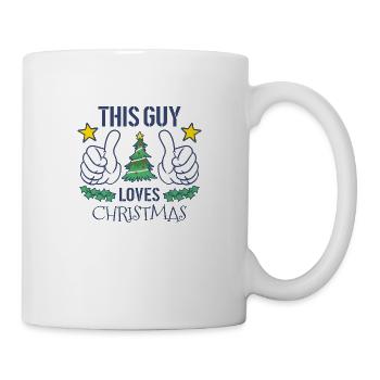 Weihnachten Christmas This Guy loves - Tasse - Weiß - Rechts