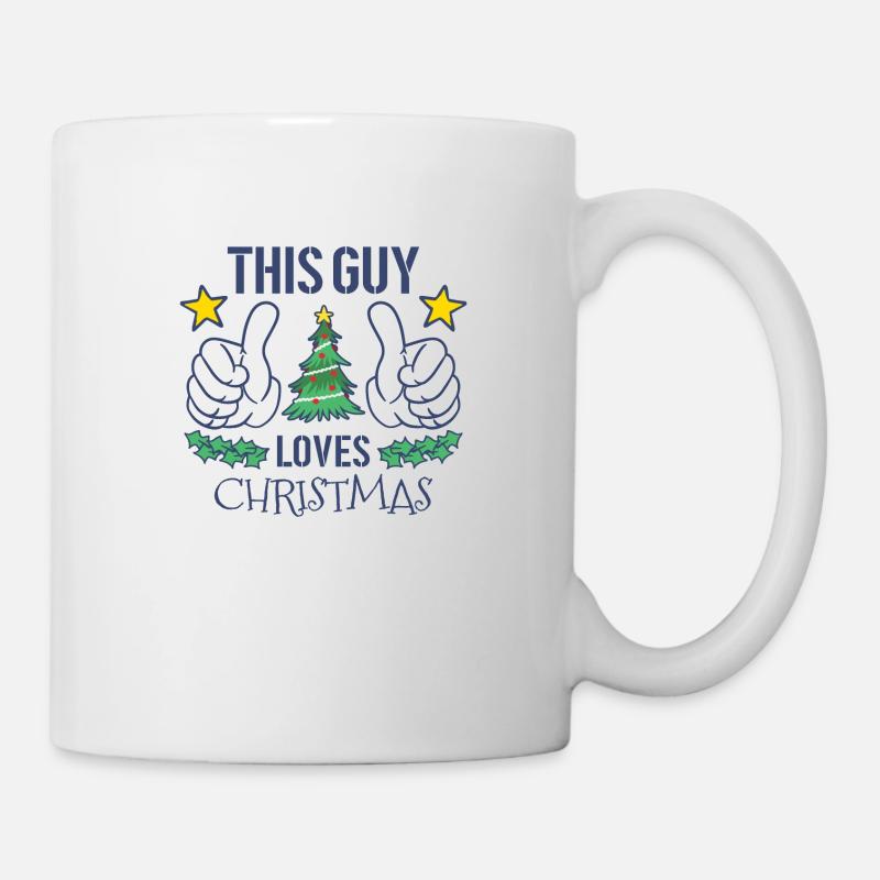 Noël Noël Ce mec aime - Mug blanc - blanc
