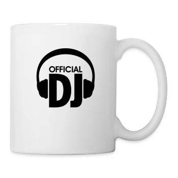 officiel DJ - techno dj musique - Mug blanc - blanc - Droite