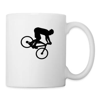 downhill mtb mountain biker - Tasse - Weiß - Rechts