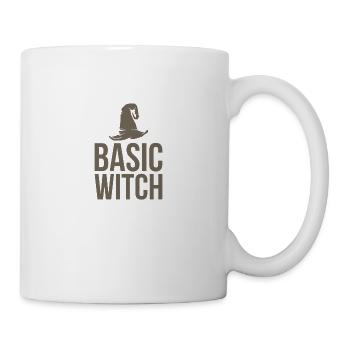 Base witch halloween october hat scary gift - Mug - white - Right