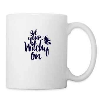 Witch broom halloween october witch broom gift - Mug - white - Right