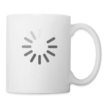 Buffering - loading - symbol - PrintShirt at - Tasse - Weiß - Rechts