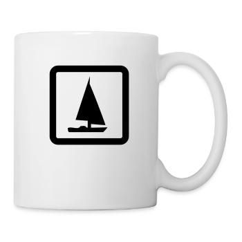 sailing boat - Mug blanc - blanc - Droite