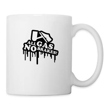 gas_no_brakes_graffiti_t1 - Tasse - Weiß - Rechts