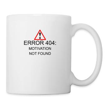 404 Error motivation - Mug - white - Right