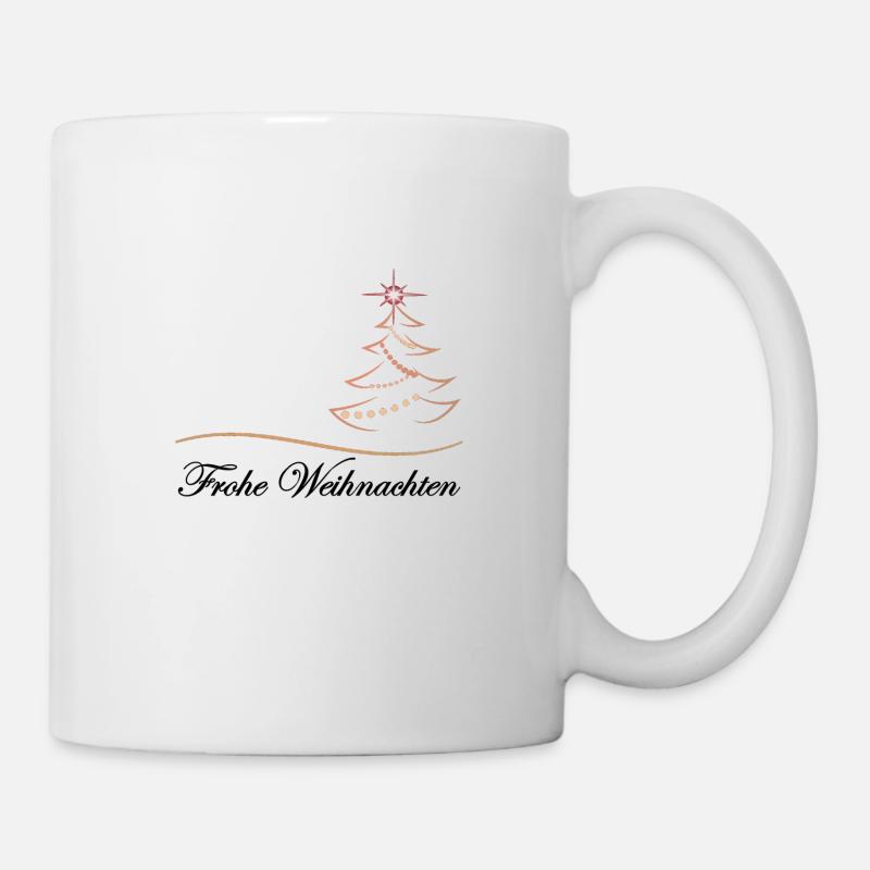 Frohe Weihnachten - Tasse - Weiß