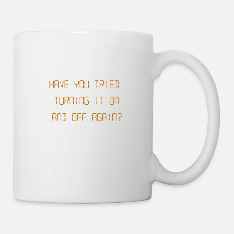 IT Crowd - éteindre et rallumer - Mug blanc - blanc