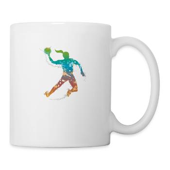 handball female uk - Mug - white - Right