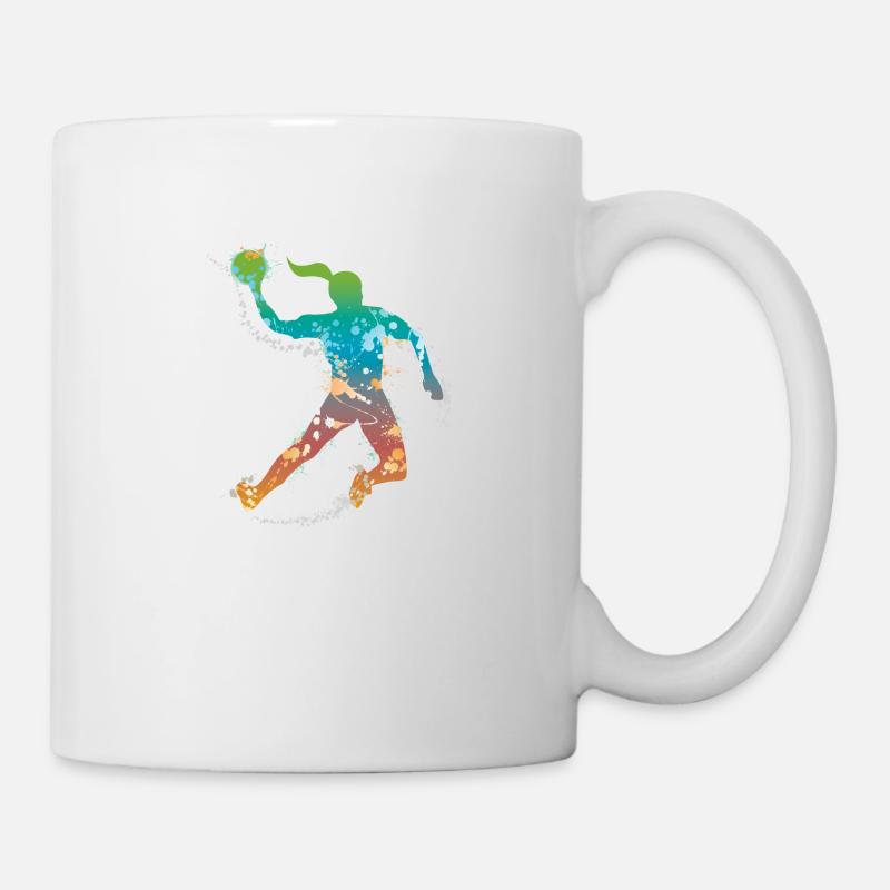 féminin de handball de - Mug blanc - blanc