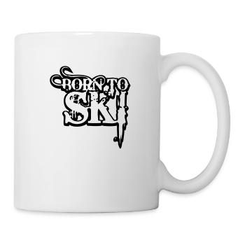 born to ski 22 - Mug - white - Right
