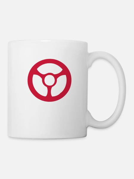 Lenkrad rad2 ruota rueda1 - Tasse - Weiß