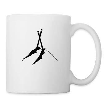 SKI, APRES SKI, neige, montagnes, FREESKI,télémark - Mug blanc - blanc - Droite