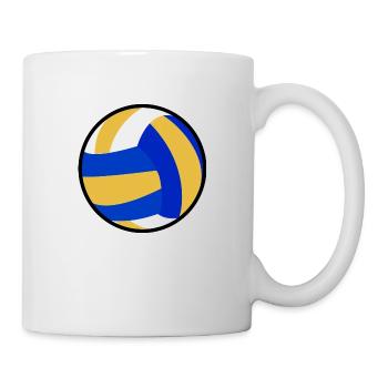 Idea regalo beachvolleyball giocatore di pallavolo - Tazza - bianco - Destra