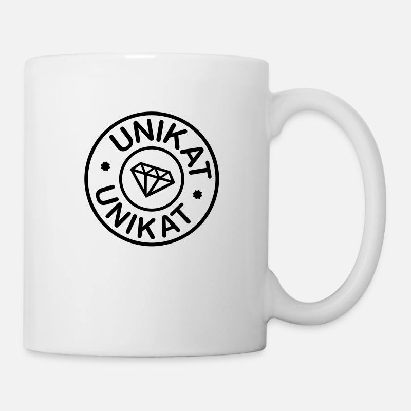 Unique avec Diamant - Mug blanc - blanc