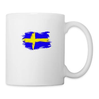 Suède Suède Sverige flag - Mug blanc - blanc - Droite