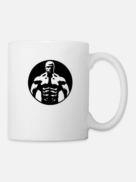 Bodybuilding Squad Logo - Mug blanc - blanc