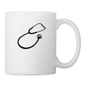 Stethoscope doctor - Mug - white - Right