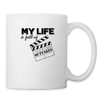Théâtre Acteur Outtakes Film clapet réalisateur Fun - Mug blanc - blanc - Droite