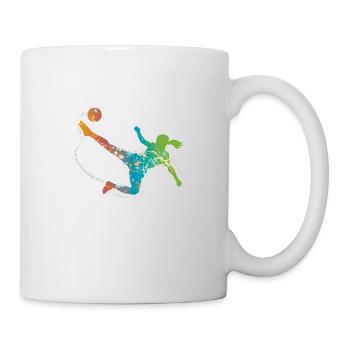 femelle football de - Mug blanc - blanc - Droite