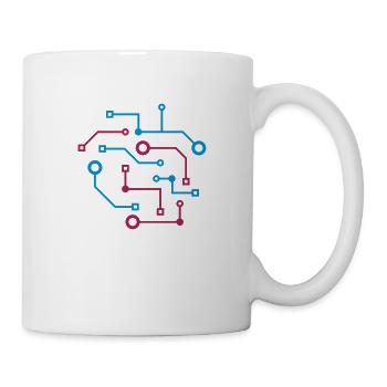 Computer Nerd CPU Daten Schaltung Elektrisch - Tasse - Weiß - Rechts