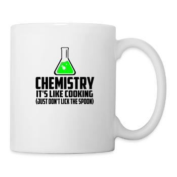 chimie c'est comme cuisiner citation drôle - Mug blanc - blanc - Droite