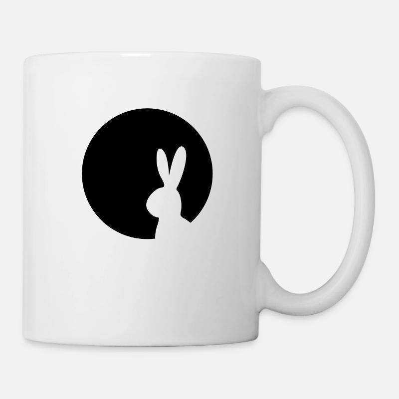 Moony lapin lapin dans la lune - Mug blanc - blanc