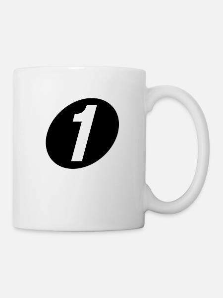 numéro un - Mug blanc - blanc