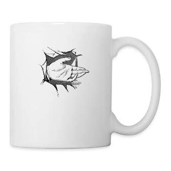 Main - Mug blanc - blanc - Droite
