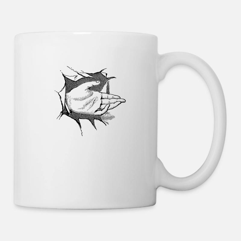 hand - Mug - white