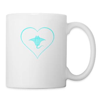 Rochen - Tasse - Weiß - Rechts