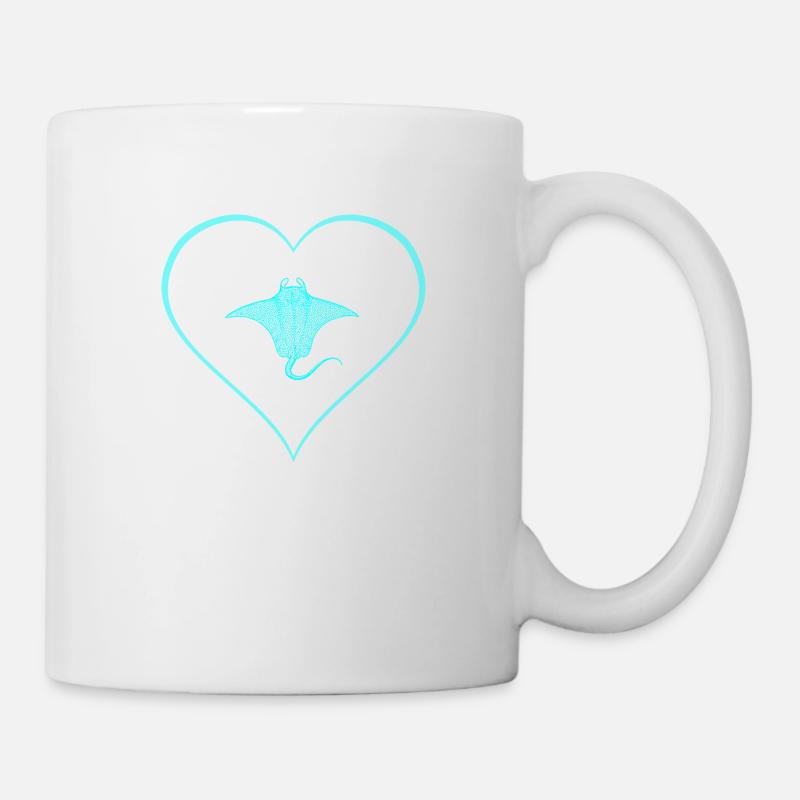 Rochen - Tasse - Weiß