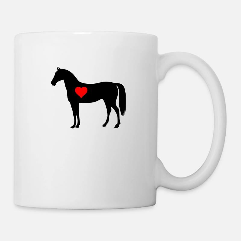 Cheval cheval équitation - Mug blanc - blanc