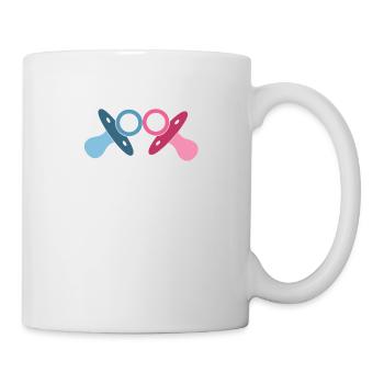 Grossesse Enceinte Jumeaux Twins Cadeau - Mug blanc - blanc - Droite